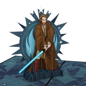 lovepop star wars™ obi-wan kenobi™ birthday pop-up – birthday card – handcrafted 3d pop-up greeting card – birthday card, 5 x 7”