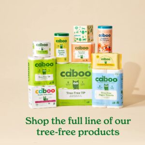 Caboo Tree Free Pet Wipes for Dogs & Cats | Natural, Earth Friendly, Deodorizing, Hypoallergenic Cleaning Wipes for Eyes, Ears, Paws, & Face (Unscented, 2 Canisters, Total of 140 Jumbo Wipes)