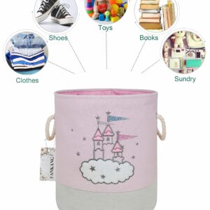 FANKANG Storage Baskets,Collapsible Convenient Nursery Hamper/Laundry Bin/Toy Collection Organizer for Kid's Room（Castle ）