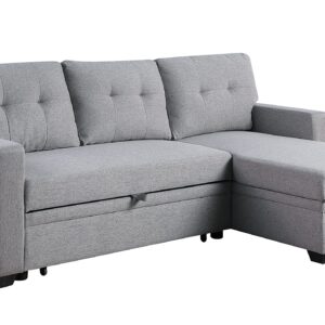 Devion Furniture DVV-5012 Sofabed, Light Gray