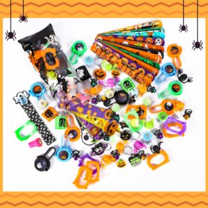 Thuodo 162 PCS Halloween Party Favors for Kids Halloween Toys Bulk Trick or Treat Goodie Bag Fillers Halloween Party Supplies School Classroom Prizes Carnival Gifts