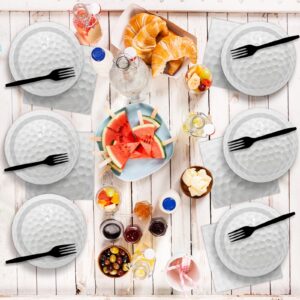 gisgfim 24 Pcs Golf Paper Plates 7" Golf Birthday Party Disposable Dessert Plates Supplies Decorations Tableware for Golf Fans Wedding Baby Shower Birthday