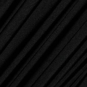 ice fabrics nylon spandex fabric by the yard - 60" wide spandex swimwear fabric - 4 way stretch fabric for active wear, yoga pants, table cloth - swimsuit fabric by the yard - black - 1 yard