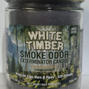 Smoke Odor Exterminator 13 oz Jar Candle,White Timber, (1) Candle.