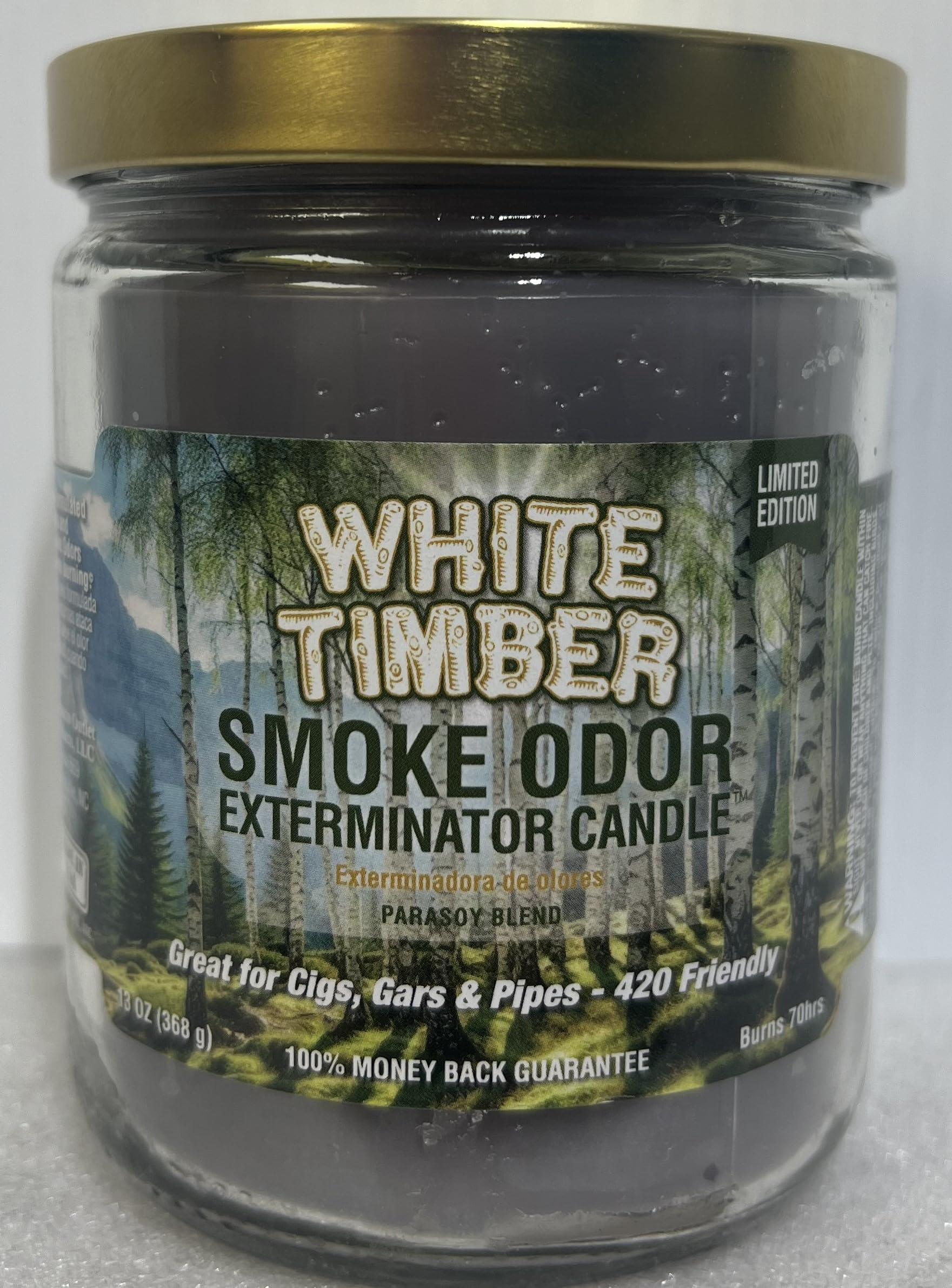 Smoke Odor Exterminator 13 oz Jar Candle,White Timber, (1) Candle.