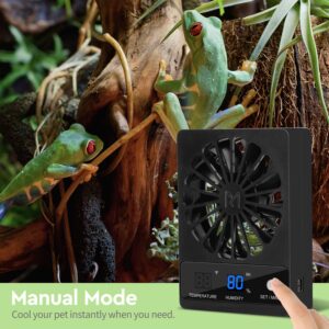 Moistenland Ventilation Fan For Reptile Enclosure, Dehumidifier for Rainforest Terrarium Vivarium, Improving Air Circulation For Amphibians, Reptiles, and Snakes