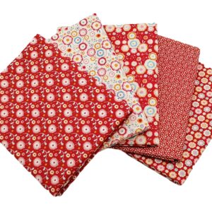 iNee Candy Bloom Fat Quarters Fabric Bundles, Quilting Sewing Precut Cotton Fabric, 18 x 22 inches, Candy Bloom