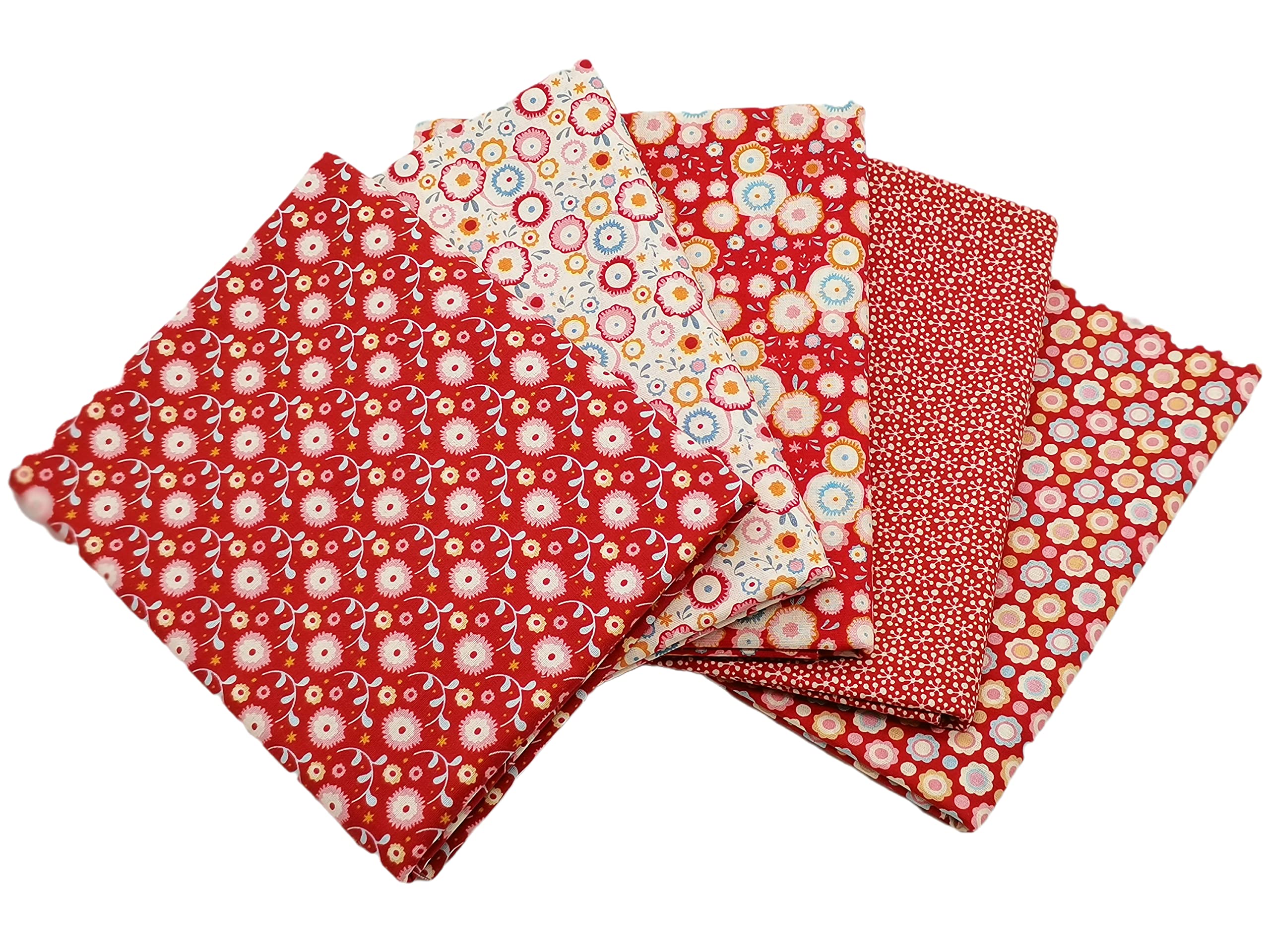 iNee Candy Bloom Fat Quarters Fabric Bundles, Quilting Sewing Precut Cotton Fabric, 18 x 22 inches, Candy Bloom