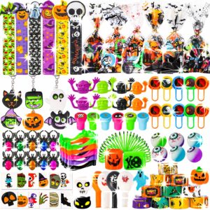 thuodo 162 pcs halloween party favors for kids halloween toys bulk trick or treat goodie bag fillers halloween party supplies school classroom prizes carnival gifts