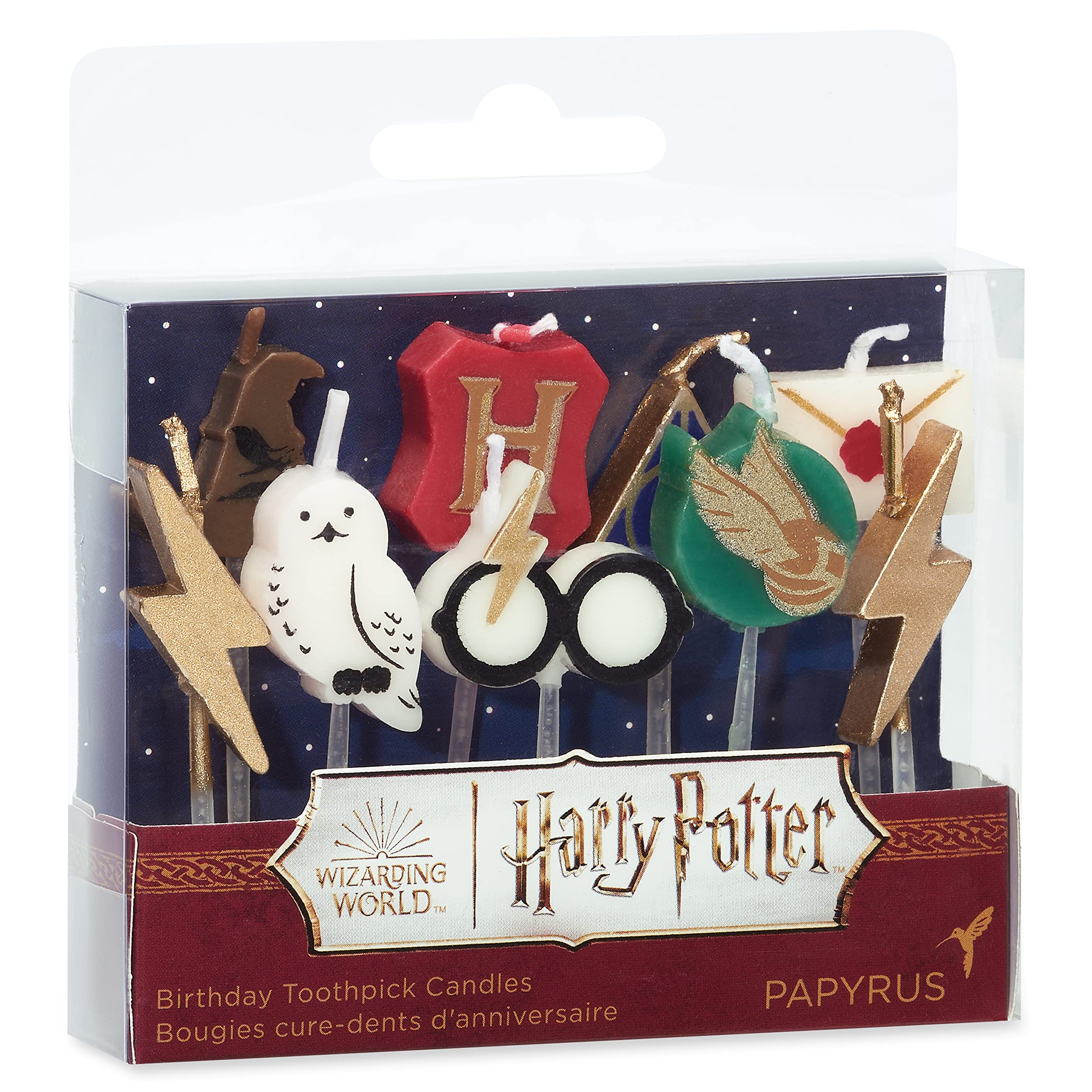 Papyrus Birthday Candles, Harry Potter Cake Topper (9-Count)