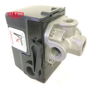 Heavy Duty Air Pressure Switch Sunny H4, 4 Port, 140-175 PSI, 25 Amp, Auto/Off Cut-Out Lever