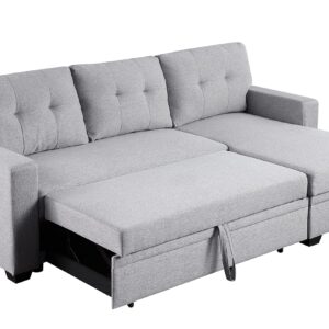 Devion Furniture DVV-5012 Sofabed, Light Gray