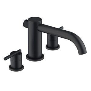 Parma 2H Roman Tub Trim Kit w/Out Spray Satin Black