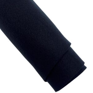 Ice Fabrics Craft Felt Fabric by The Yard - 72" Wide & 1.6mm Thick Acrylic Felt - Soft and Durable Black Felt Fabric for DIY Arts & Crafts, Decorations and More - 1 Yard Black