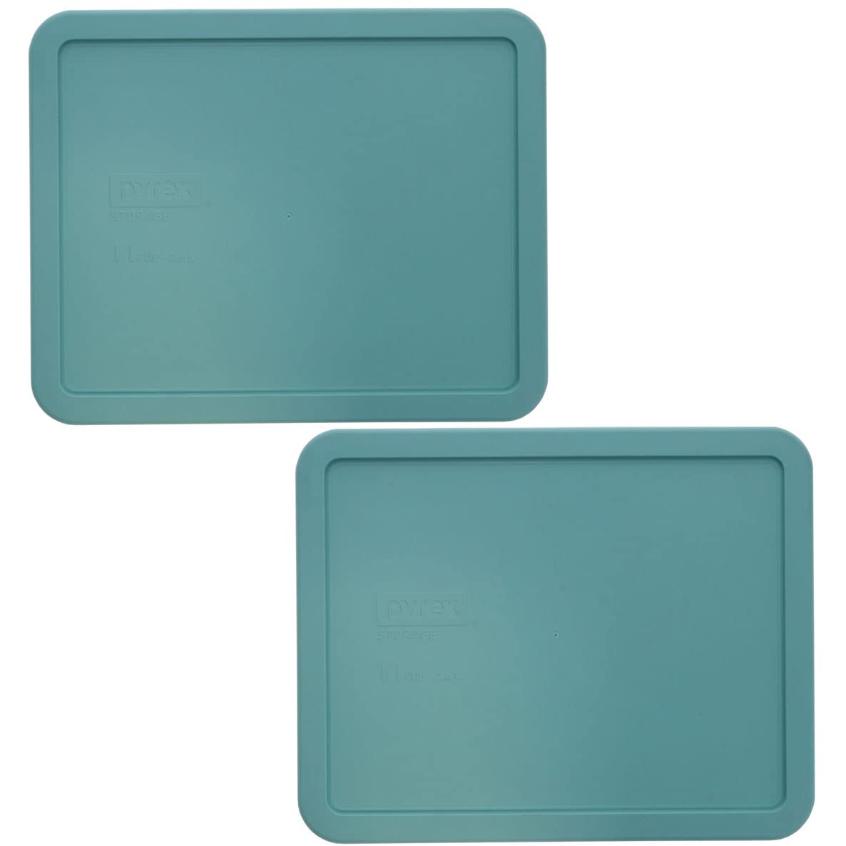 Pyrex 7212-PC 11-cup Jade Dust Food Storage Lids - 2 Pack Made in the USA