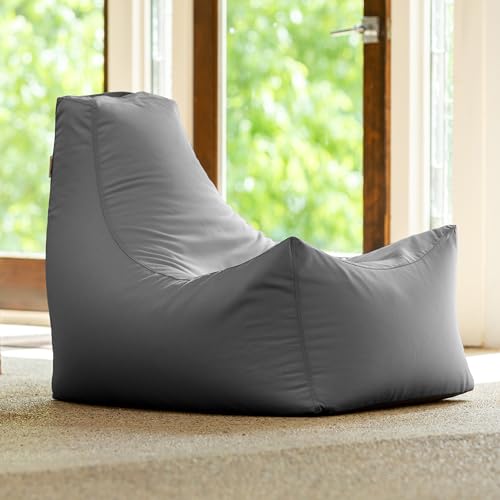 Jaxx Juniper Outdoor Bean Bag Patio Chair & Poolside Lounge, Slate