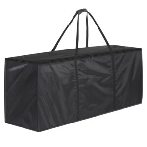 ‎garprovm garden cushion storage bag, 420d oxford fabric waterproof storage bags extra large outdoor cushion storage bag with handle zipper — extra large storage bags (173x51x76 cm, black)