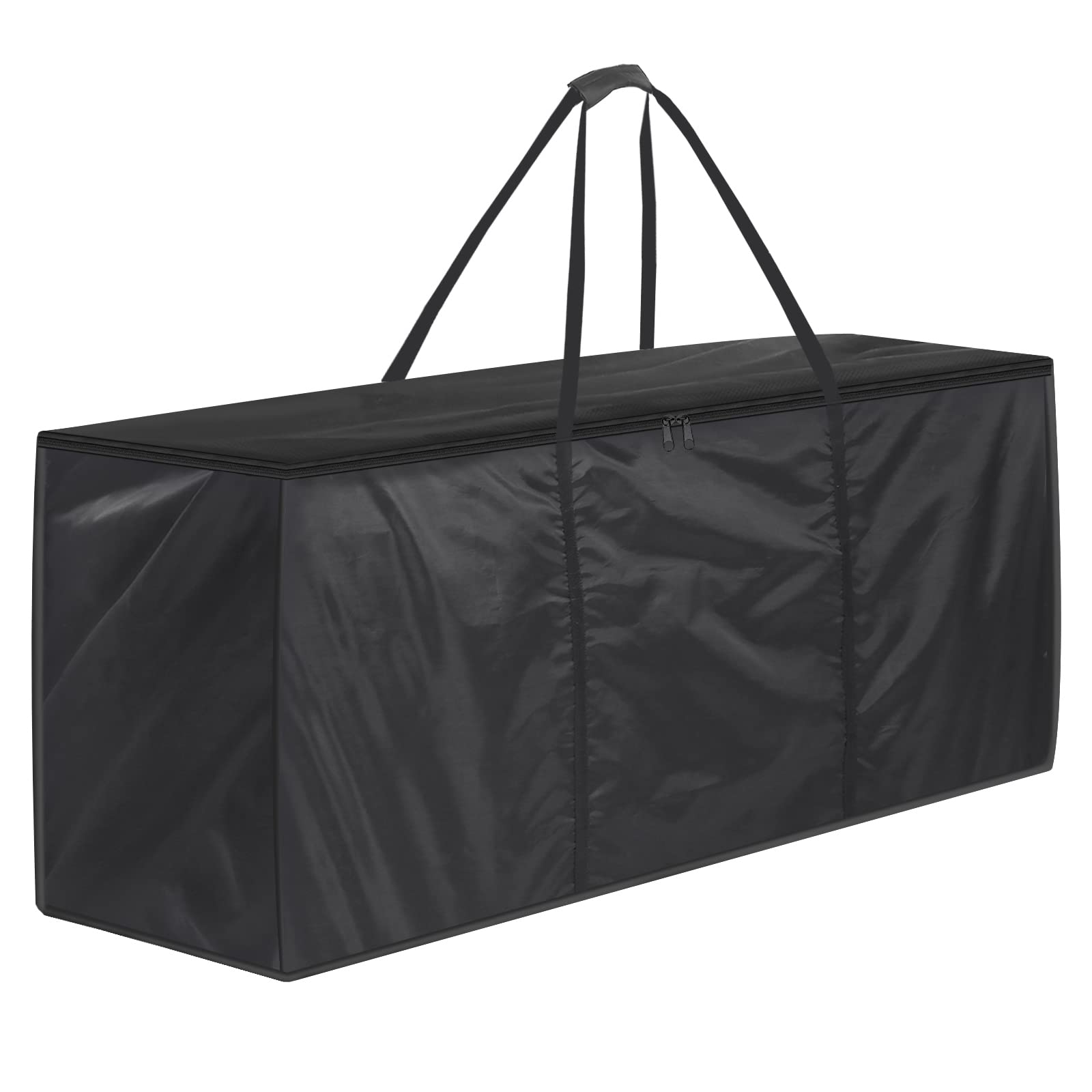 ‎GARPROVM Garden Cushion Storage Bag, 420D Oxford Fabric Waterproof Storage Bags Extra Large Outdoor Cushion Storage Bag with Handle Zipper — Extra Large Storage Bags (173x51x76 cm, Black)