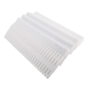 RealPlus 80pcs Drawer Dividers Plastic Adjustable Drawer Organizer for Socks Underwear Makeup Kitchen Bedroom Dresser, White