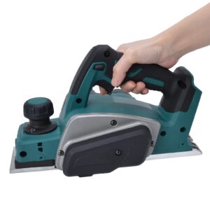 Electric Hand Planer, Cordless 3-1/4" Wood Planer with 2mm Adjustable Planing Depth, 15000r/min Handheld Power Hand Planer for Woodworking, Trimming, Wood Planing, Surface Smoothing