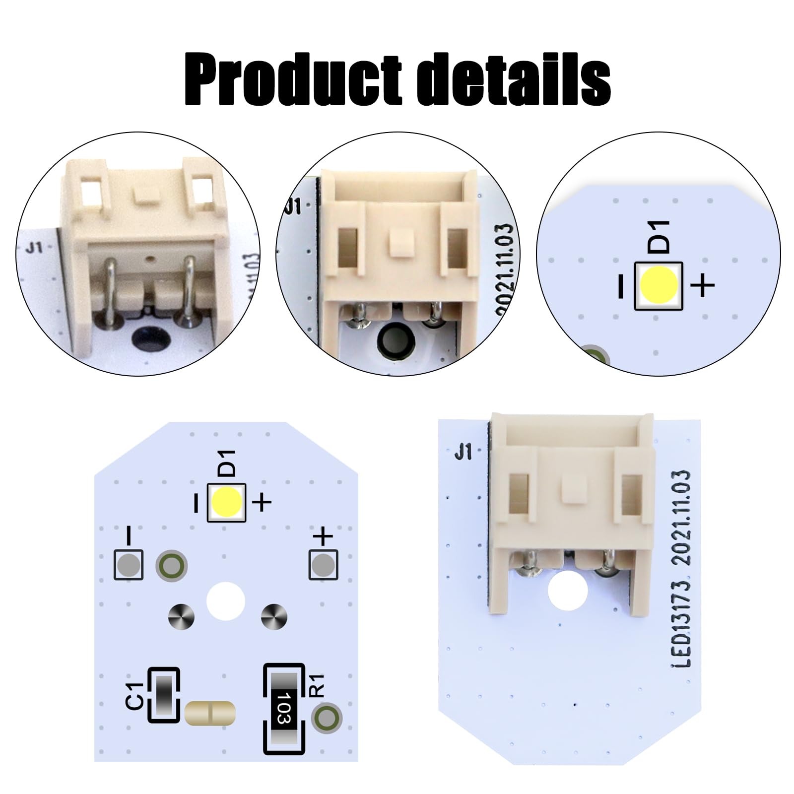 WR55X11132 Led Light Replace 3033142 PS4704284 WR55X25754 WR55X26486 for GE Refrigerator Light Bulb 1Pack