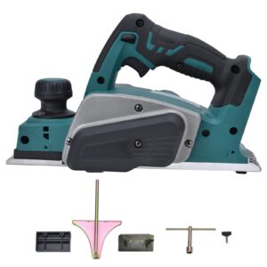 Electric Hand Planer, Cordless 3-1/4" Wood Planer with 2mm Adjustable Planing Depth, 15000r/min Handheld Power Hand Planer for Woodworking, Trimming, Wood Planing, Surface Smoothing