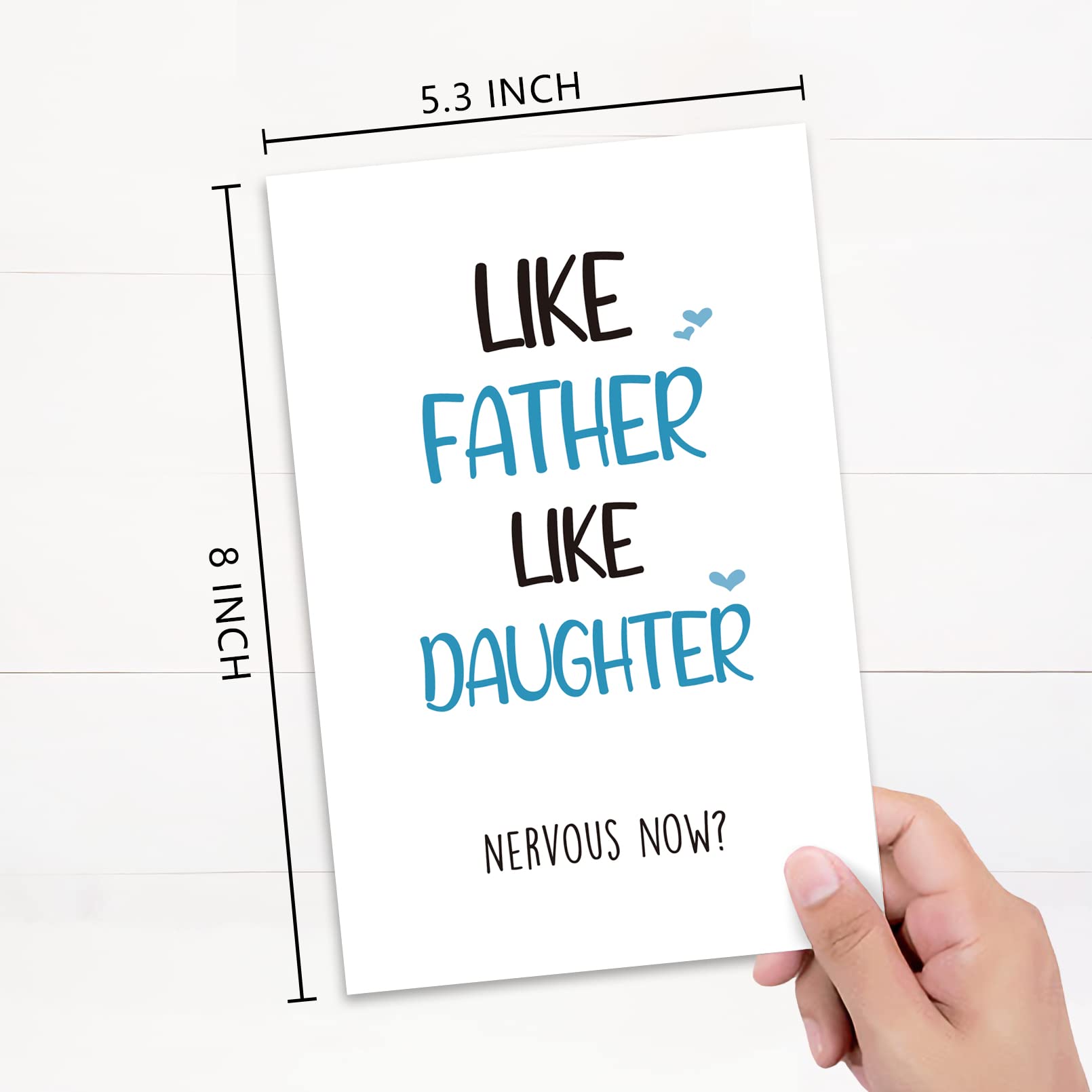 RollupJoy Like Father Like Daughter Card, Funny Father’s Day Card from Daughter, Humor Birthday Card for Dad Him