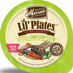 Lil' Plates Grain-Free Small Breed Wet Dog Food 8 Pack, 3.5 Oz Each, Includes: Texas Steak, Lamb Chop, Pot Pie, Surfin Turfin - Plus Fun Paw Notepad and Sticker (10 Items Total)