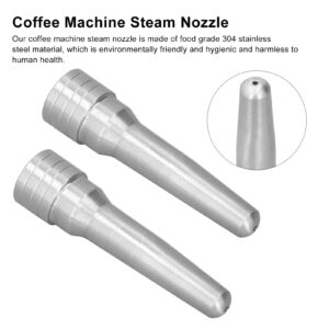 2Pcs Coffee Machine Steam Nozzle,Stainless Steel Coffee Machine Steam Nozzle Stainless Steel Milk Foam Steam Nozzle Suitable for Home Kitchen Cafe Milk Tea Shop