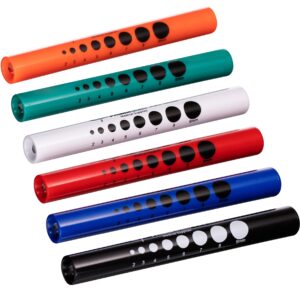 novamedic 6 pack multi-color disposable led pen light with pupil gauge, medical diagnostic penlight for doctors nurses emts and nursing students