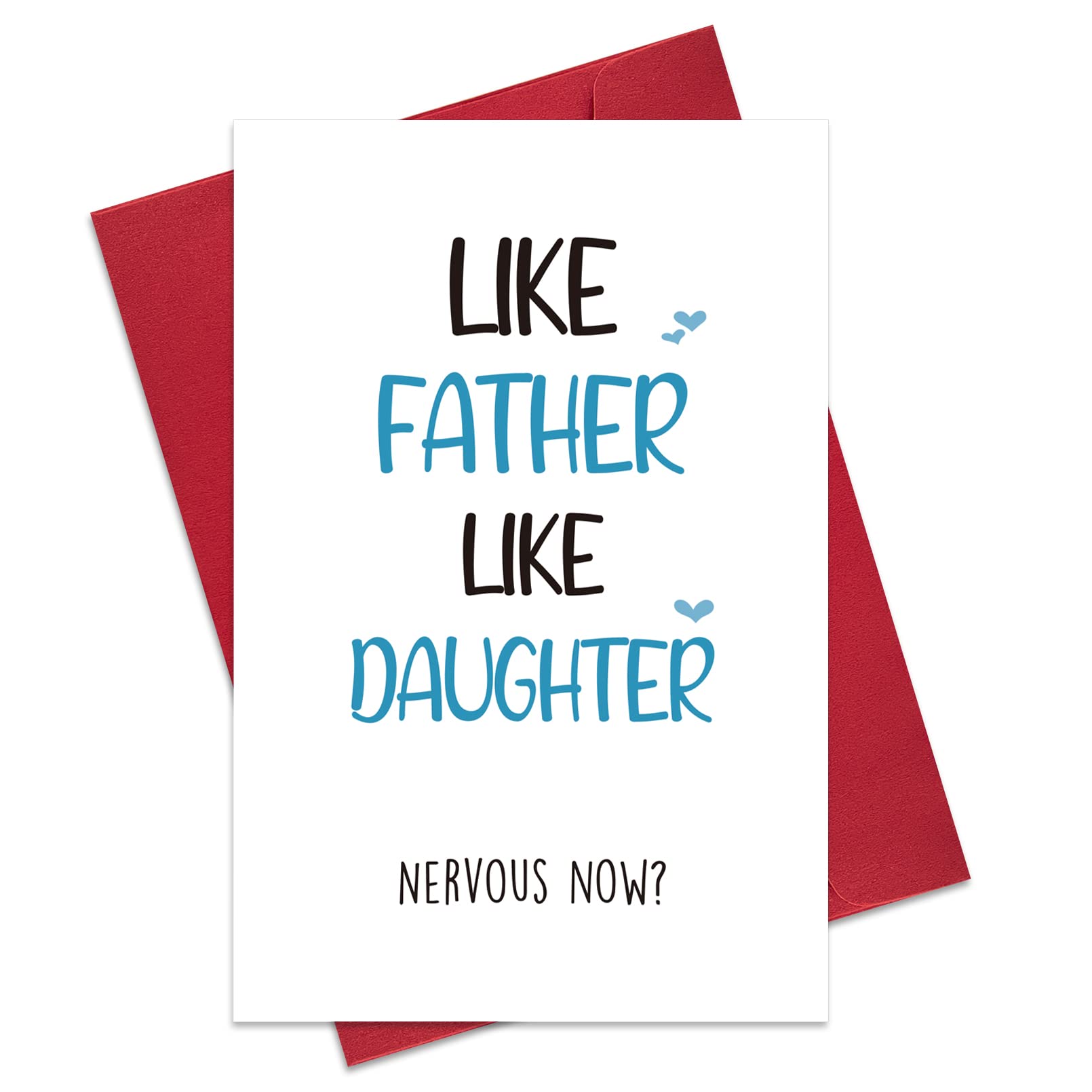 RollupJoy Like Father Like Daughter Card, Funny Father’s Day Card from Daughter, Humor Birthday Card for Dad Him