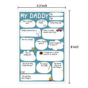 Funny Father's Day Card, Unique Fill in Blanks Birthday Card for Dad, Interesting Bday Card for Daddy