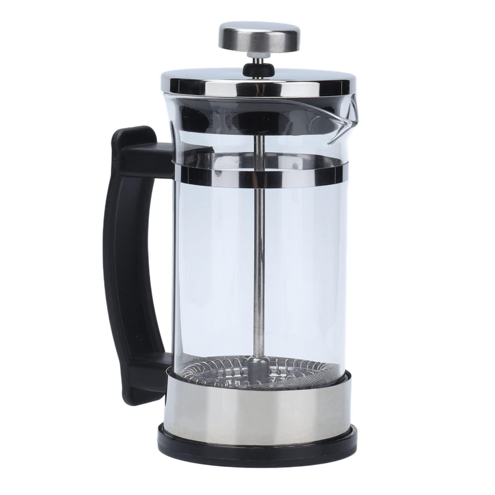 French Press Coffee Maker, 11.8oz Borosilicate Glass Carafe French Press Espresso and Tea Maker with Triple Filters Glass Coffee Pot Tea Kettle