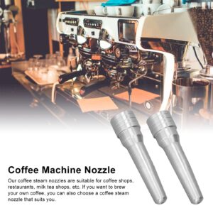 2Pcs Coffee Machine Steam Nozzle,Stainless Steel Coffee Machine Steam Nozzle Stainless Steel Milk Foam Steam Nozzle Suitable for Home Kitchen Cafe Milk Tea Shop