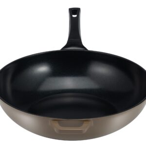 Ozeri Green Ceramic Wok, with Smooth Ceramic Non-Stick Coating (100% PTFE and PFAS Free)