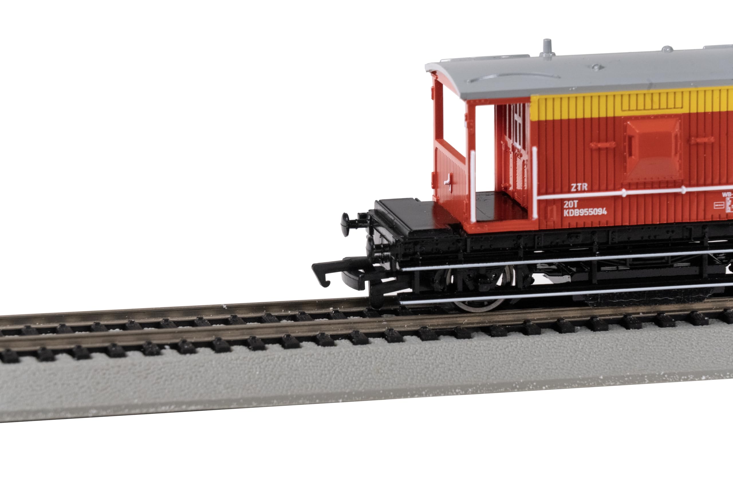 Bachmann Trains - British Brake Van Track Cleaning CAR - Signal & Telegraph #KDB955094 with International Style Hook & Loop couplers - HO Scale (74901)