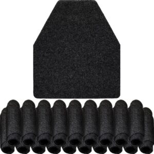 Nuanchu 20 Pack Nonslip Urinal Mats Urinal Floor Mats Water Absorption Urinal Mat Bathroom Urinal Floor Pads for Men's Bathroom Restroom (Black)