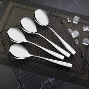 Xyskin 6-Piece Serving Spoon Set, Stainless Steel Large Tabletop Serving Spoon