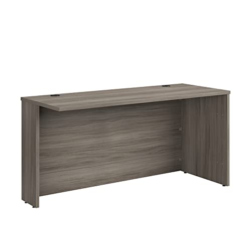 OfficeWorks by Sauder Affirm 60 X 24 Desk Shell/cred/Return, Hudson Elm Finish