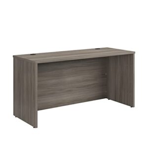 officeworks by sauder affirm 60 x 24 desk shell/cred/return, hudson elm finish