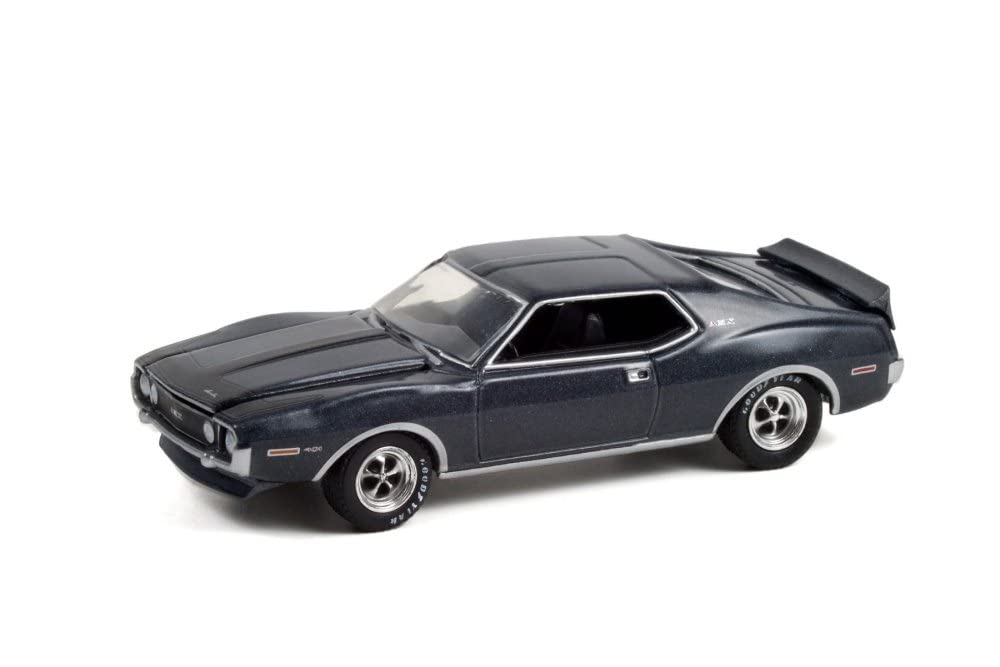 ModelToyCars 1971 AMC Javelin AMX, Charcoal Gray Metallic - Greenlight 13310A/48-1/64 Scale Diecast Car