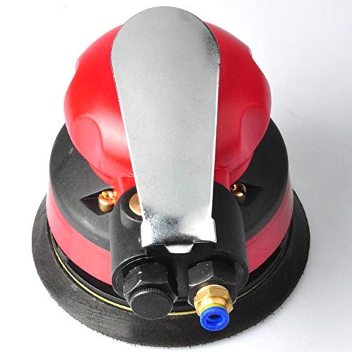 High Eagle 5'' Pneumatic Wet Orbital Sander Disc Portable Practical Air Palm Polisher Grinding Machine Kit with Inlet Joint Water Pipe