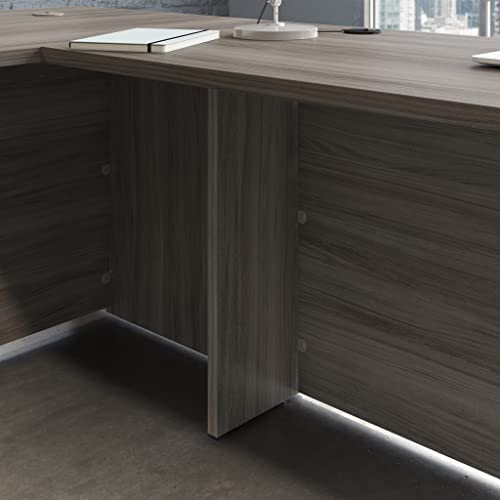 OfficeWorks by Sauder Affirm 60 X 24 Desk Shell/cred/Return, Hudson Elm Finish