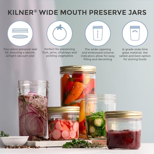 Kilner Wide Mouth Preserve Jar 0.2 Litre