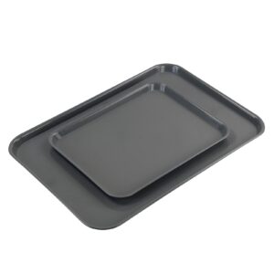 Begale 4-Pack Multi-Purpose Plastic Large Tray, Gray Boot Trays, 25.39" x 17.63"