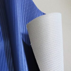 Carbon Fiber Marine Vinyl Fabric - 10 Colors - Sold by The Yard Waterproof PVC Upholstery Commercial Outdoor (Royal)