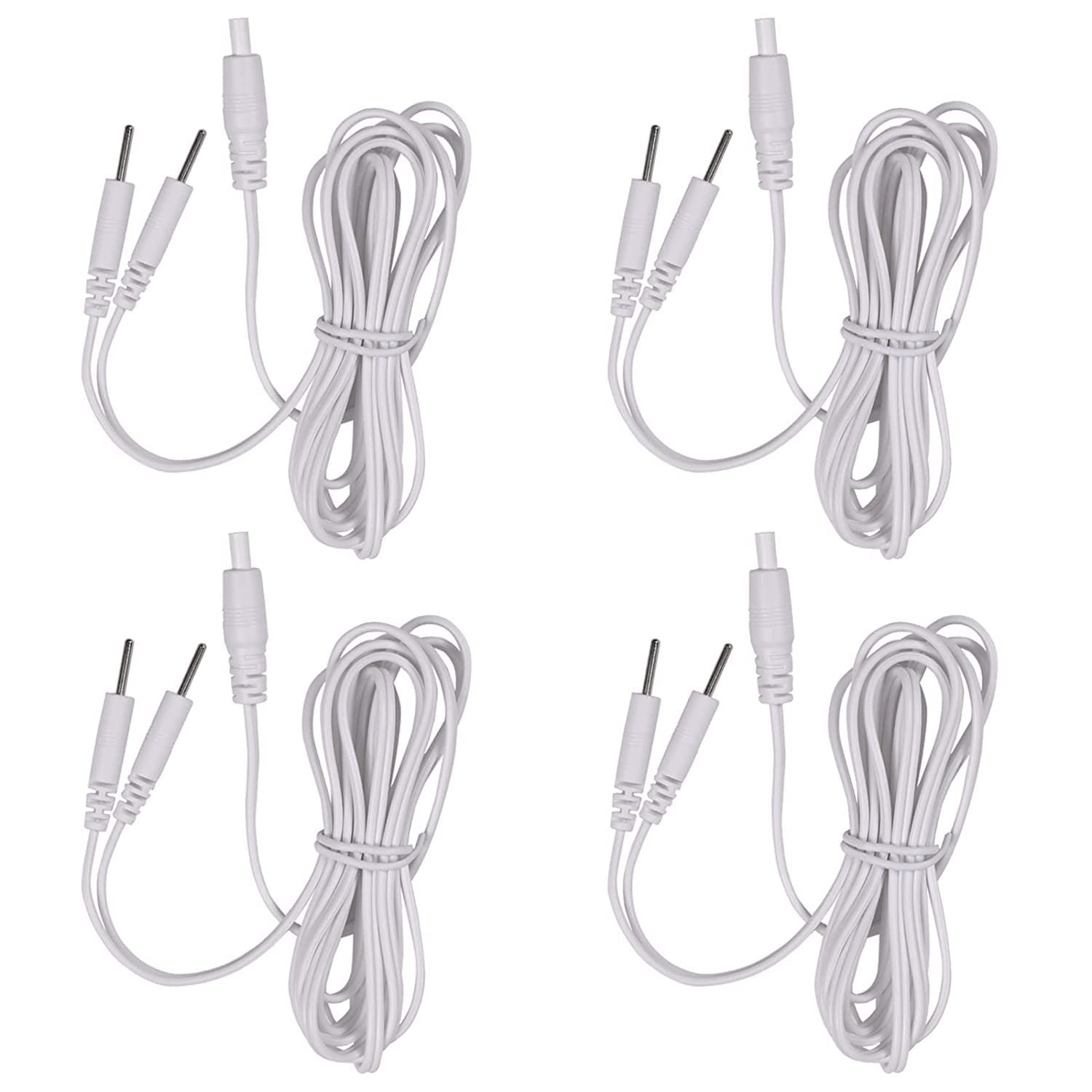 Lead Wires, 4 Count Wires Pin for Foot Detox Lead Wires Cable Connectors (2 Pack)