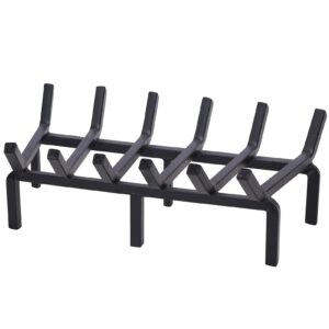 twentynext fireplace grate 20 inch heavy duty solid steel fire grate wood log rack stove firewood holder for indoor hearth outdoor fire pit chimney hearth kindling tool fire pit