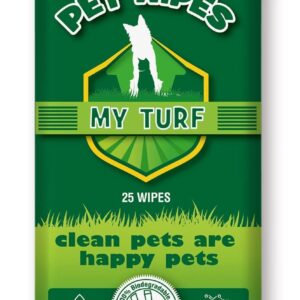 My Turf Unscented Dog Wipes – 25 pcs Pet Wipes for Paw Face Ears and Butt – Cat & Dog Wipes Cleaning – Kitten and Puppy Grooming Bath Wipes 6x8 Inch