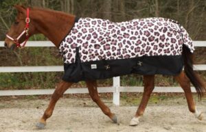 rugged ride leopard 1200 denier turnout sheet